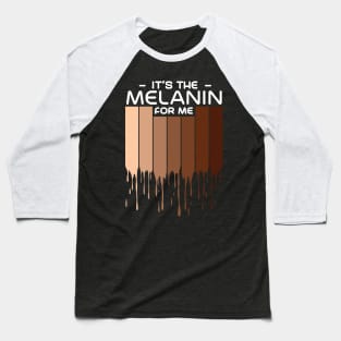 Melanin Poppin African American Queen Baseball T-Shirt